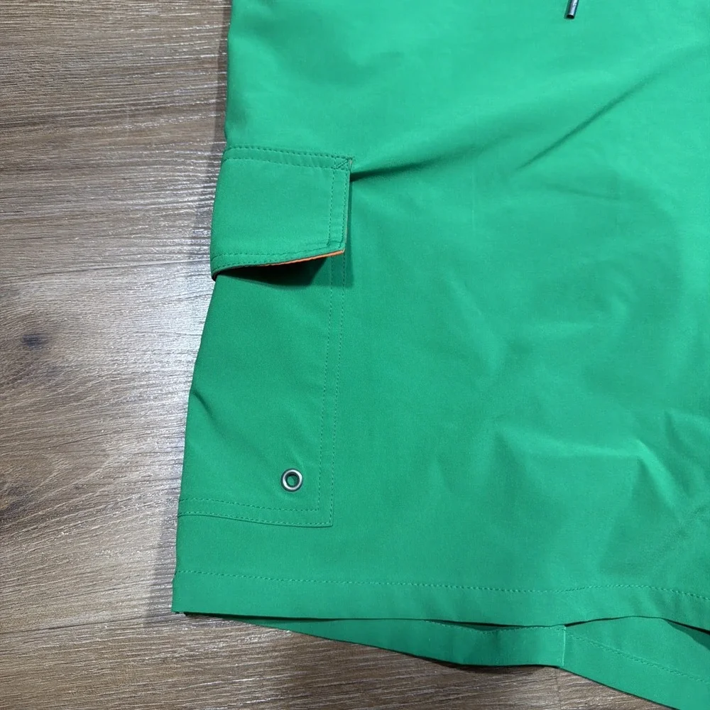 Polo Ralph Lauren Trunks Men's 1XB Long Kailua Trunks Pocket Mesh Lined Orange